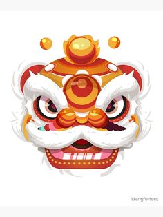 "Chinese Festival Lion Dance Costume" Art Print by Wangfu-tees | Redbubble