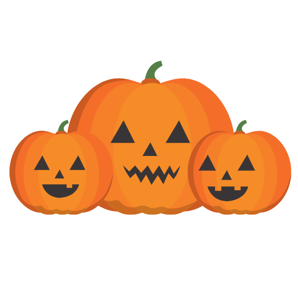  Hình bí ngô Halloween vector cho trang trí