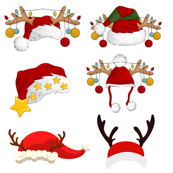 Mũ noel vector