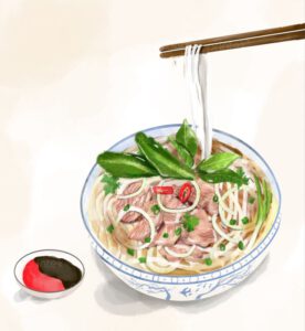 Vector phở 