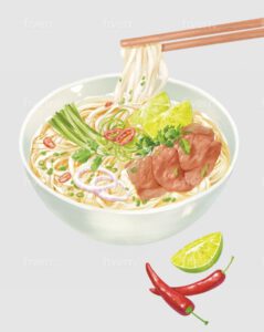 Vector phở 